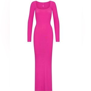 SKIMS Pink Maxi Dress